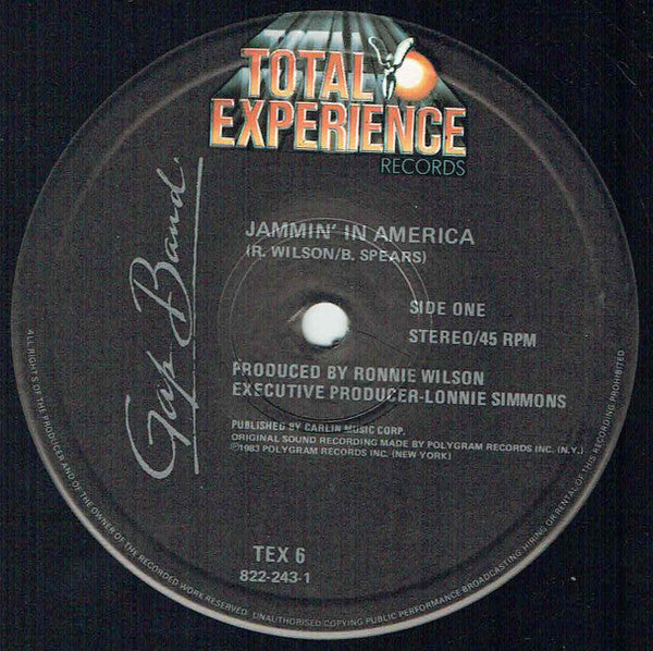 The Gap Band : Jammin' In America (12", Single)