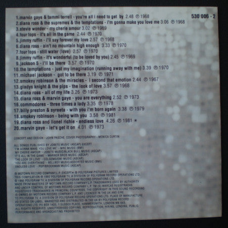 Various - Motowns Greatest Love Songs (CD) (Good Plus (G)) - DaddyPop