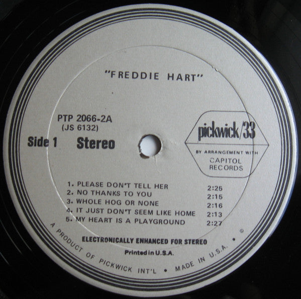 Freddie Hart : 2 Record Set (2xLP, Comp, RE, Gat)