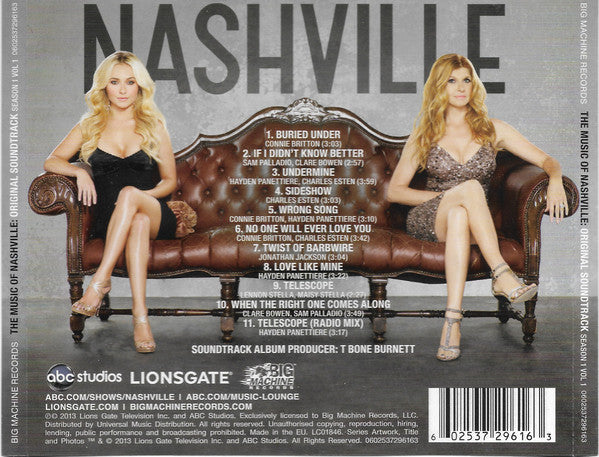 Nashville Cast : The Music Of Nashville: Original Soundtrack (Season 1 | Volume 1) (CD, Album)