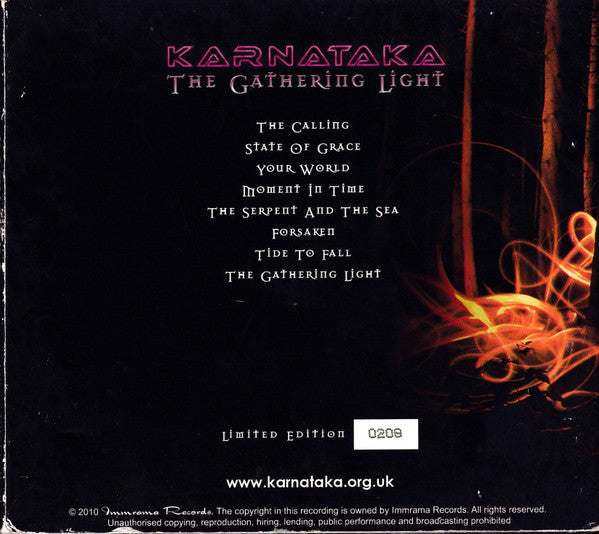 Karnataka : The Gathering Light (CD, Album, Ltd, Num, Dig)