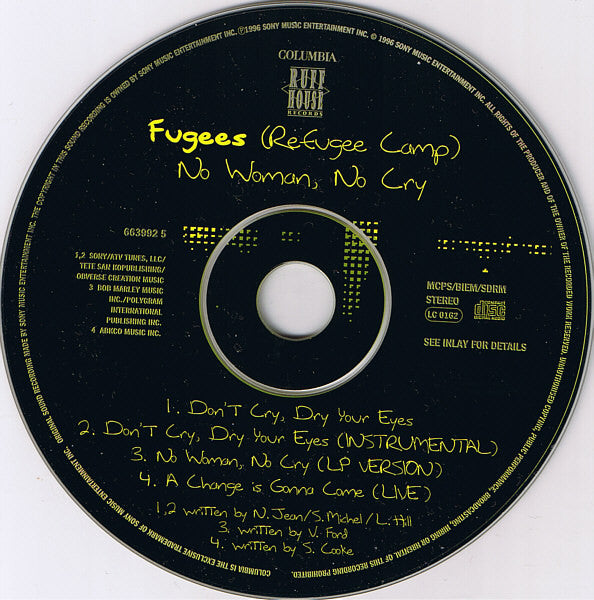 Fugees : No Woman, No Cry (CD, Single, CD2)