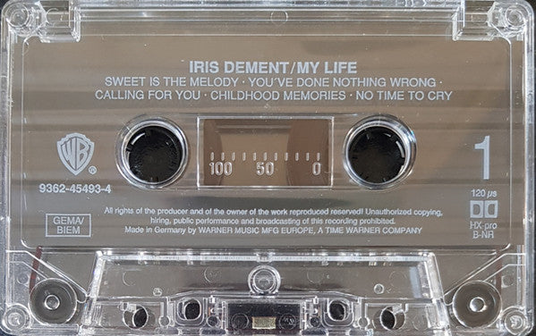 Iris DeMent : My Life (Cass, Album)