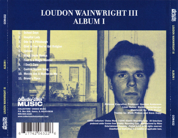 Loudon Wainwright III : Album I (CD, Album, RE)