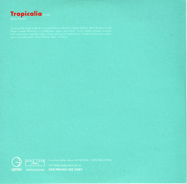Beck : Tropicalia (CD, Single, Promo)