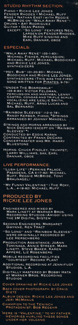 Rickie Lee Jones : Girl At Her Volcano (10", Album, EP, △ 4)