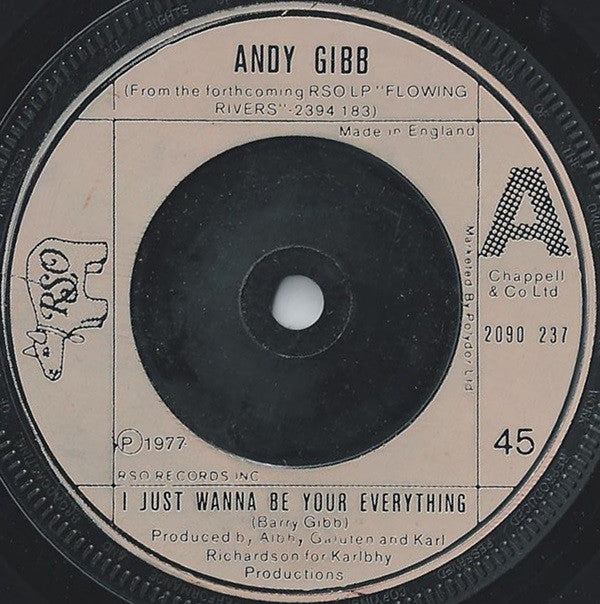 Andy Gibb - I Just Wanna Be Your Everything (7) (Very Good (VG)) - DaddyPop