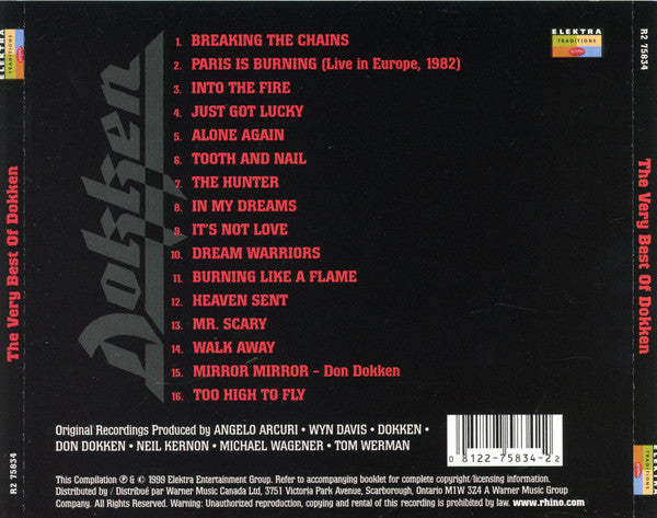 Dokken : The Very Best Of Dokken (CD, Comp)