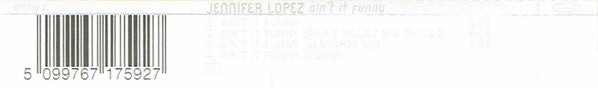 Jennifer Lopez : Ain't It Funny (CD, Single, Enh)