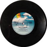 Blue Mercedes : Love Is The Gun (7", Single, Blu)