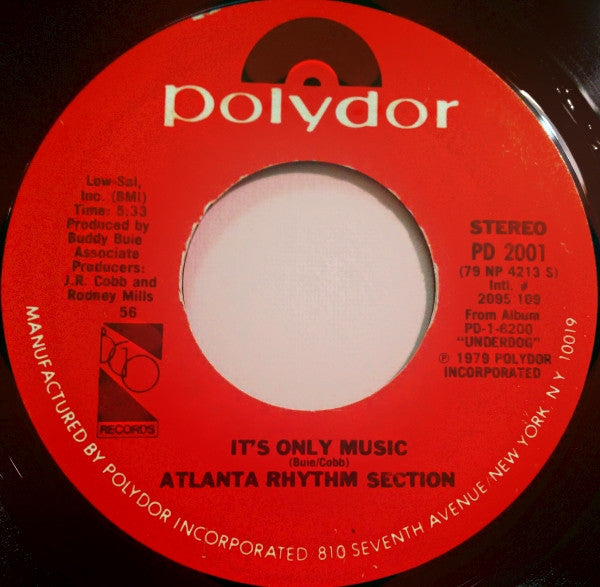 Atlanta Rhythm Section - Spooky Its Only Music (7) (Good Plus (G)) - DaddyPop