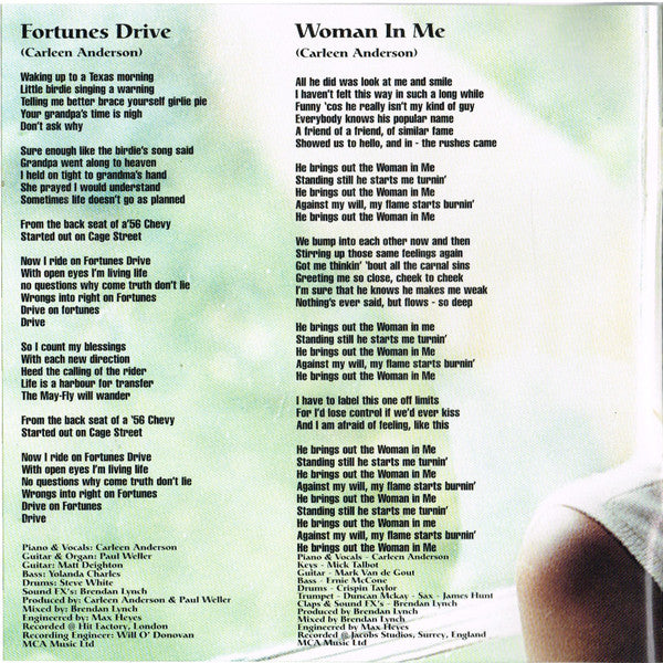 Carleen Anderson : Blessed Burden (CD, Album)