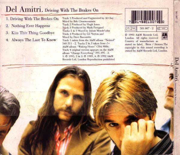 Del Amitri : Driving With The Brakes On (CD, Single, Ltd)