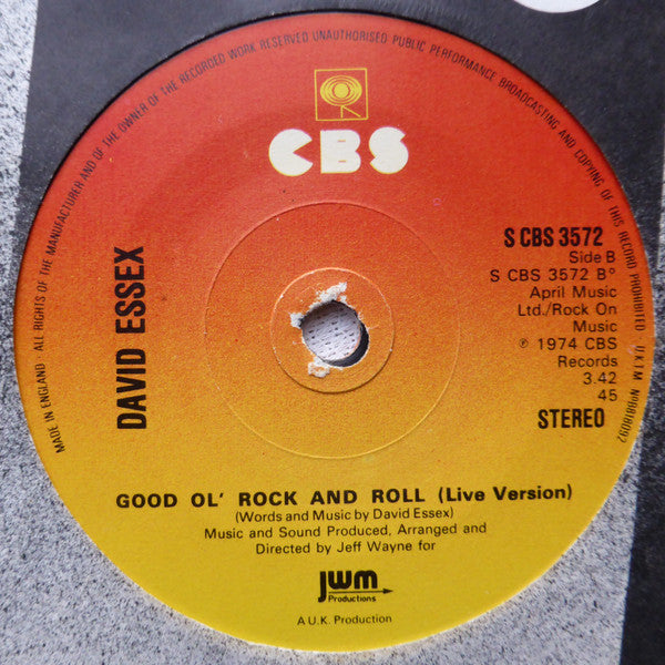 David Essex : Hold Me Close (7", Single, Sol)