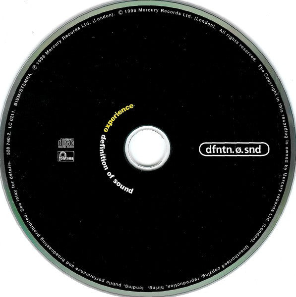 Definition Of Sound : Experience (CD, Album)