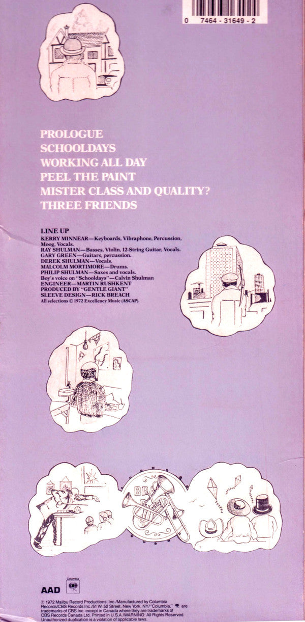 Gentle Giant : Three Friends (CD, Album, RE)