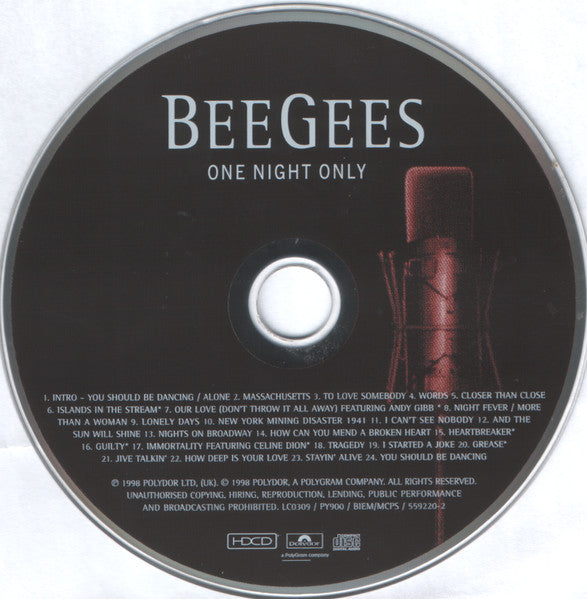 Bee Gees : One Night Only (HDCD, Album)