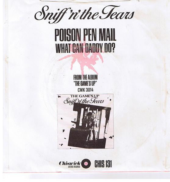 Sniff 'n' the Tears : Poison Pen Mail (7", Single)