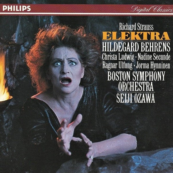 Richard Strauss – Hildegard Behrens • Christa Ludwig • Nadine Secunde • Ragnar Ulfung • Jorma Hynninen / Boston Symphony Orchestra • Seiji Ozawa : Elektra (2xCD, Album, RE)