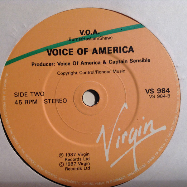Voice Of America : Story Of Love (7", Single, DMM)