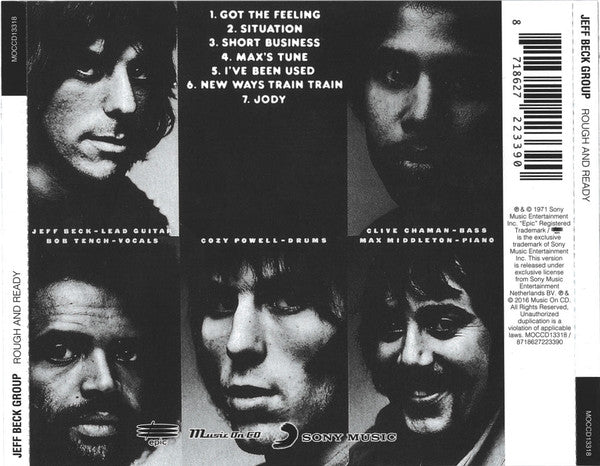 Jeff Beck Group : Rough And Ready (CD, Album, RE)