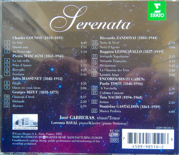 Jos Carreras - Serenata (CD) (Near Mint (NM Or M-)) - DaddyPop