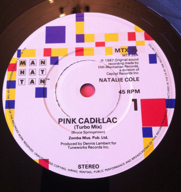 Natalie Cole : Pink Cadillac (7", Single)