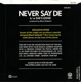 Black Sabbath : Never Say Die (7", Single)