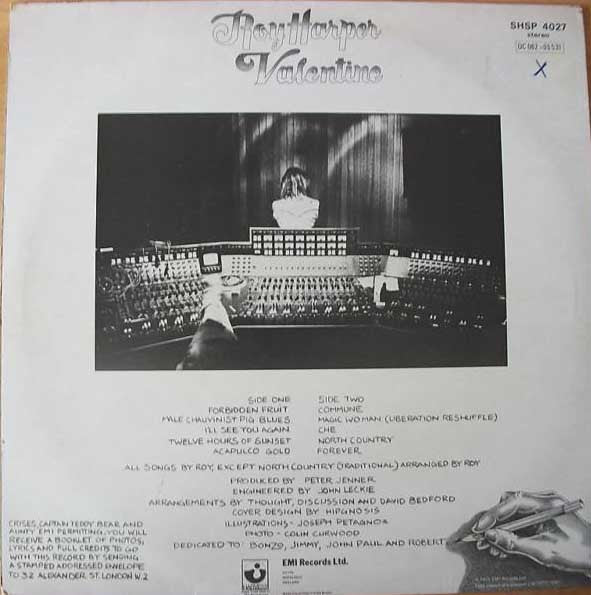 Roy Harper : Valentine (LP, Album)