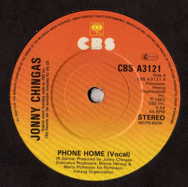 Jonny Chingas : Phone Home (7")