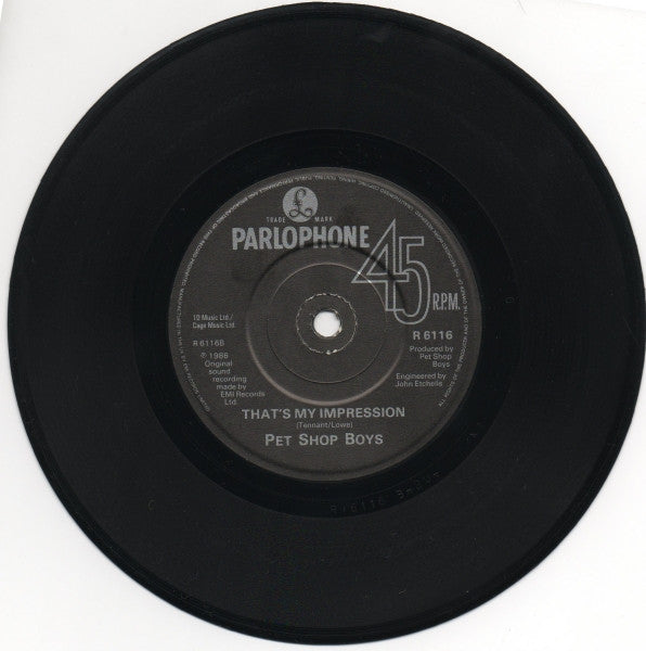 Pet Shop Boys - Love Comes Quickly (7) (Very Good Plus (VG)) - DaddyPop