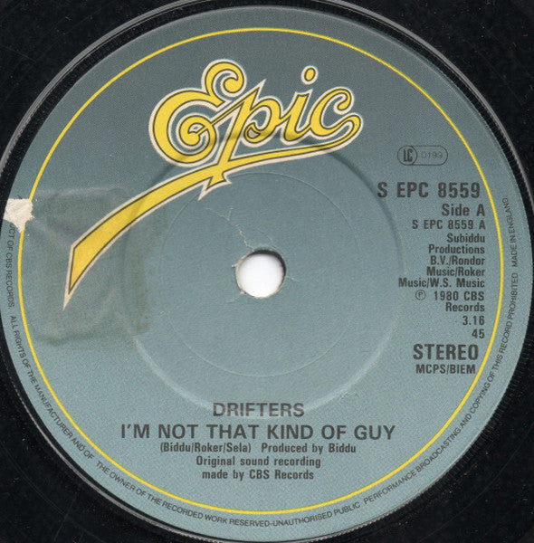The Drifters - Im Not That Kind Of Guy (7) (Very Good Plus (VG)) - DaddyPop
