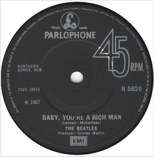 The Beatles : All You Need Is Love (7", Single, Mono, RE, Sol)