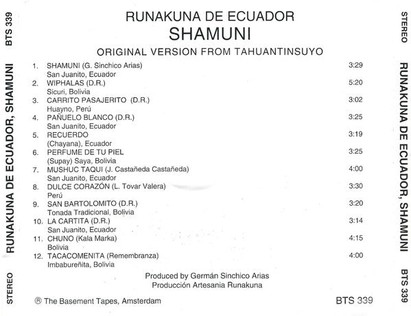 Runakuna : Shamuni (Original Version From Tahuantinsuyo) (CD)