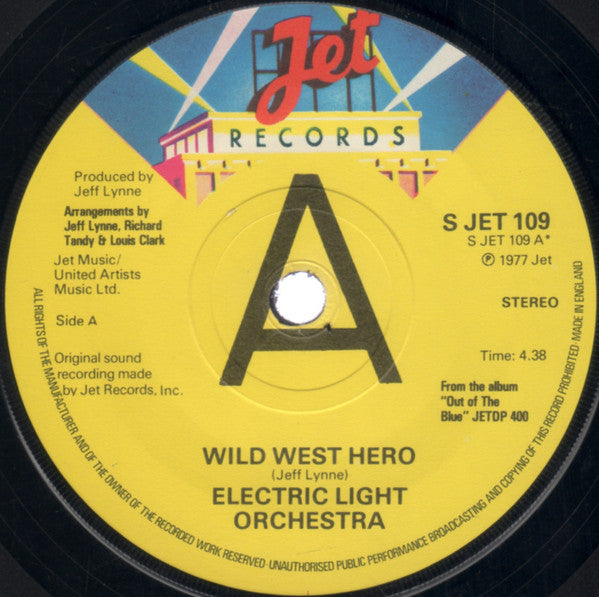 Electric Light Orchestra : Wild West Hero (7", Single, Com)