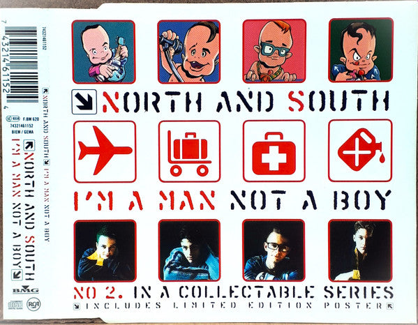 North And South : I'm A Man Not A Boy (CD, Single, CD2)