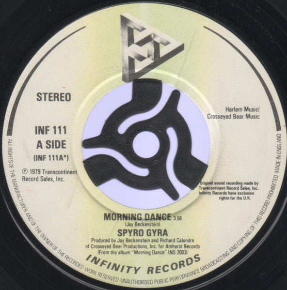 Spyro Gyra : Morning Dance (7", Lar)