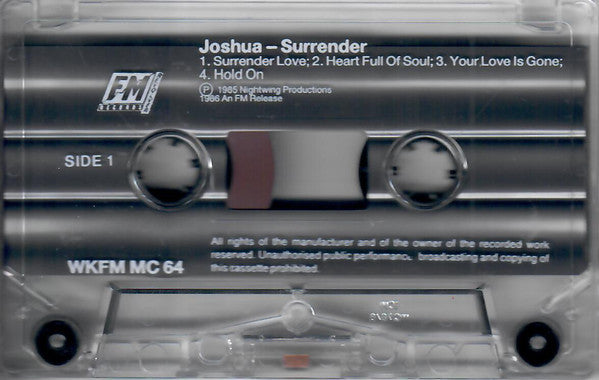 Joshua (25) : Surrender (Cass, Album)