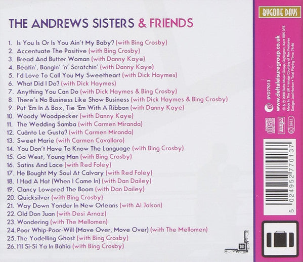 The Andrews Sisters : The Andrews Sisters & Friends (CD, Comp)