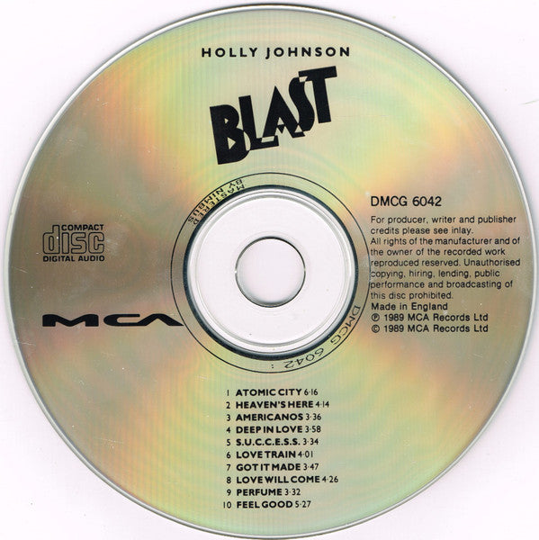 Holly Johnson : Blast (CD, Album)