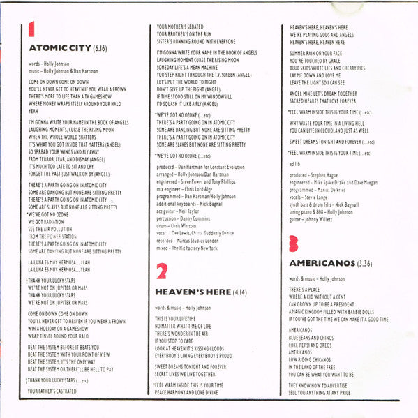 Holly Johnson : Blast (CD, Album)