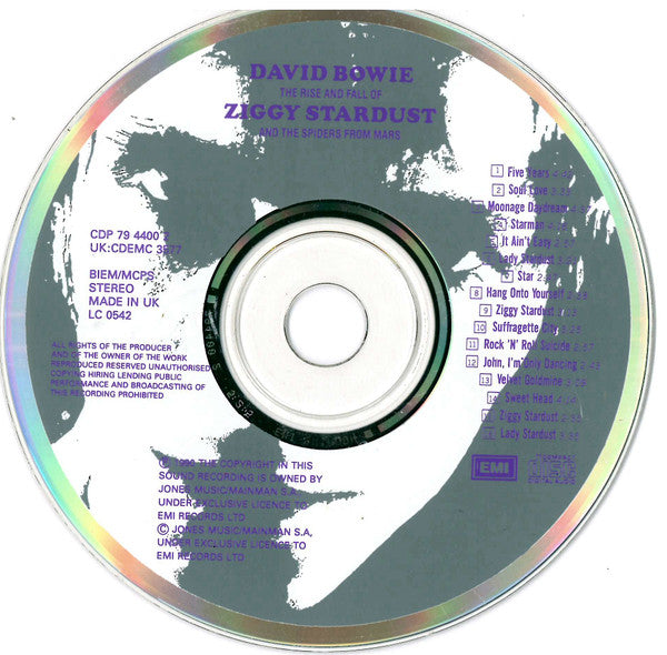 David Bowie : The Rise And Fall Of Ziggy Stardust And The Spiders From Mars (CD, Album, RE, RM)