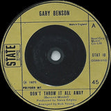 Gary Benson : Don't Throw It All Away (7", Single)