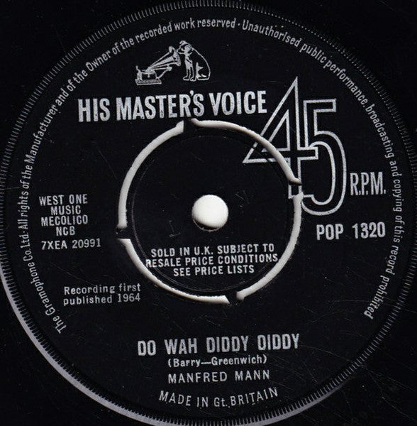 Manfred Mann : Do Wah Diddy Diddy (7", Single, 4-P)