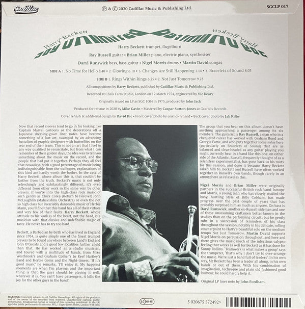 Harry Beckett : Joy Unlimited (LP, Album, Ltd, RE, RM)