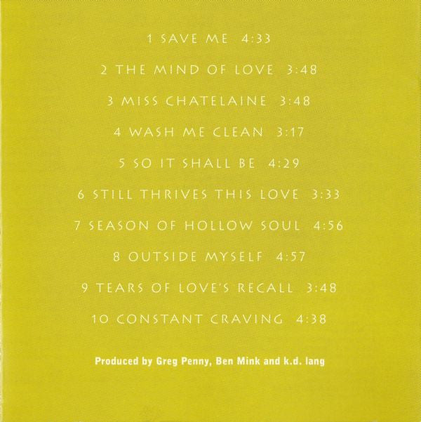 k.d. lang : Ingénue (CD, Album)