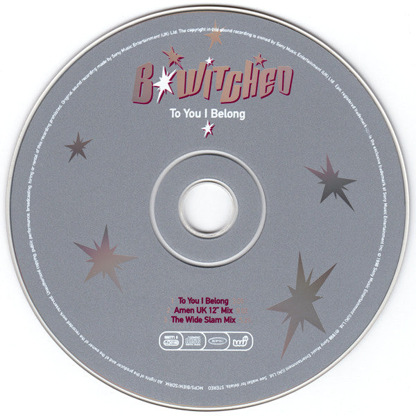 B*Witched : To You I Belong (CD, Single)
