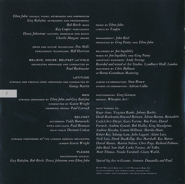 Elton John : Made In England (CD, Album)