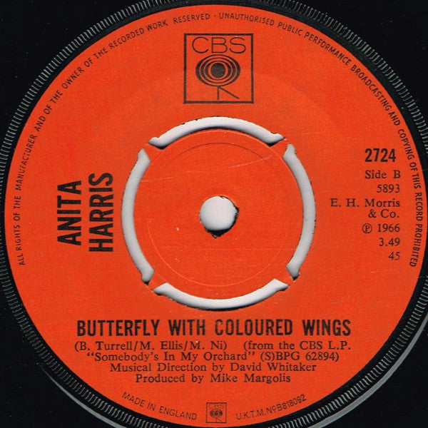 Anita Harris - Just Loving You (7) (Very Good Plus (VG)) - DaddyPop