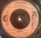 Elaine Paige : Memory (7", Single, Sol)